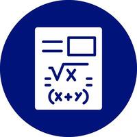 Maths Creative Icon Design vector