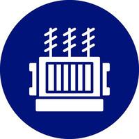 Power Transformer Creative Icon Design vector