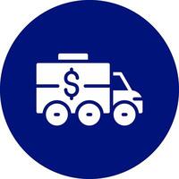 Bank Truck Creative Icon Design vector