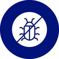 No Bug Creative Icon Design vector