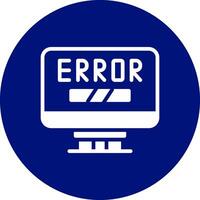Error Creative Icon Design vector