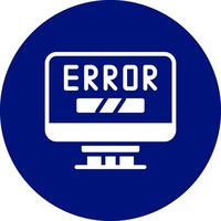 Error Creative Icon Design vector