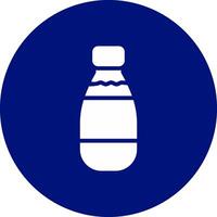 Milk Bottle Creative Icon Design vector