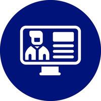 Online Lecture Creative Icon Design vector