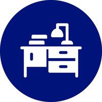 Study Table Creative Icon Design vector