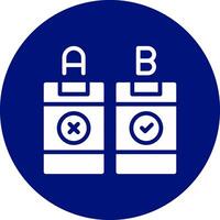 AB Testing Creative Icon Design vector
