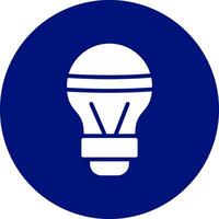 LED Bulb Creative Icon Design vector