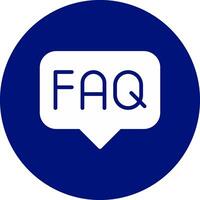 FAQ Creative Icon Design vector
