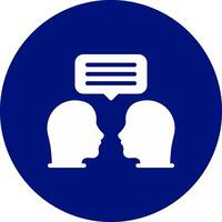 Face To Face Creative Icon Design vector