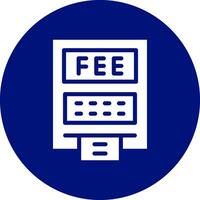 ATM Fees Creative Icon Design vector