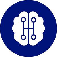 Humanoid Robot Creative Icon Design vector