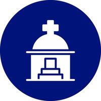 Mausoleum Creative Icon Design vector