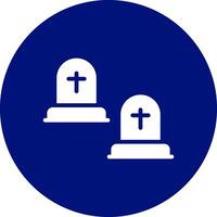 Cemetery Creative Icon Design vector