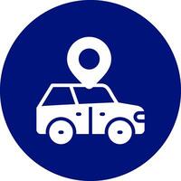 Car Location Creative Icon Design vector