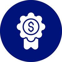 Badge-Dollar Creative Icon Design vector