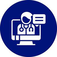 Telemedicine Creative Icon Design vector