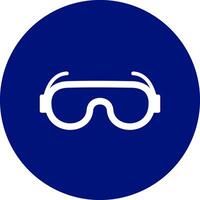 laboratorio gafas de protección creativo icono diseño vector