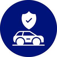 Car Insurance Creative Icon Design vector
