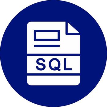 SQL Creative Icon Design vector