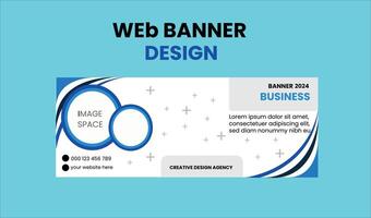 diseño de banner web vector