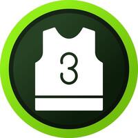 Basketball Jersey Creative Icon Design vector