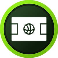 diseño de icono creativo de cancha de baloncesto vector