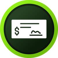 diseño de icono creativo de cheque bancario vector