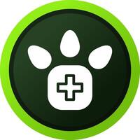 diseño de icono creativo de pie veterinario vector