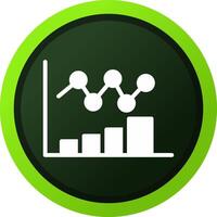 Bar Chart Creative Icon Design vector