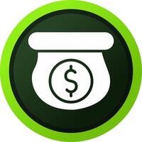 Money Bag Creative Icon Design vector