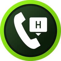 Emergency Call Creative Icon Design vector