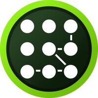 Pattern Lock Creative Icon Design vector