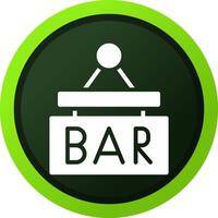 Bar Sign Board Creative Icon Design vector