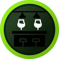 Bar Counter Creative Icon Design vector