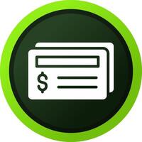 Cheque Creative Icon Design vector