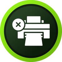 Printer Error Creative Icon Design vector