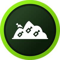 Landfill Creative Icon Design vector