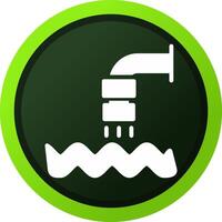 Waste Water Creative Icon Design vector