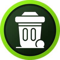 Dustbin Creative Icon Design vector