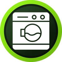 Washing Machine Creative Icon Design vector