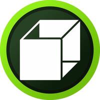 3d Cube Creative Icon Design vector