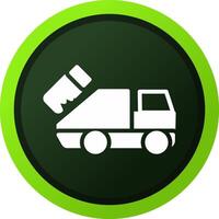 Garbage Truck Creative Icon Design vector