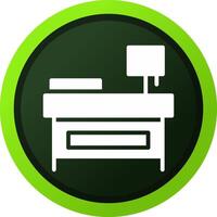 Bedside Table Creative Icon Design vector