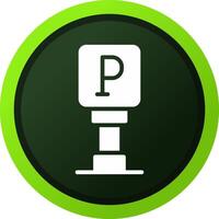 Parking Sign Creative Icon Design vector