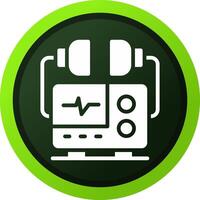 Defibrillator Creative Icon Design vector