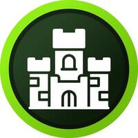 diseño de icono creativo de castillo vector