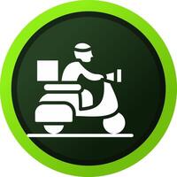 Delivery Bike Creative Icon Design vector