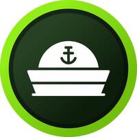 diseño de icono creativo de sombrero de marinero vector