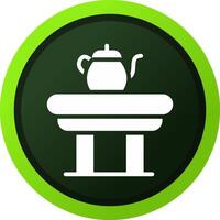 diseño de icono creativo de mesa de café vector