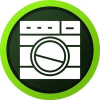 Washing Machine Creative Icon Design vector